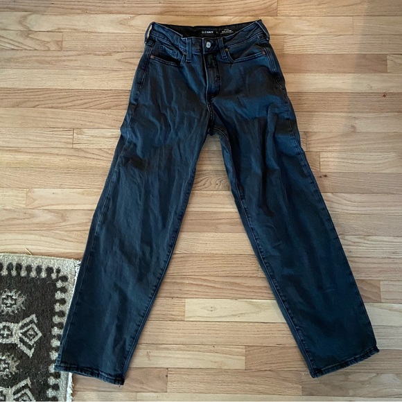 Old Navy High- Waisted OG Loose Black Jeans - Picture 4 of 4
